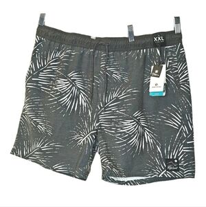 Rip Curl Laydays Board Shorts Swim Trunks Men 2X Black Leaf  Playa Volley Nwt